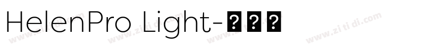 HelenPro Light字体转换